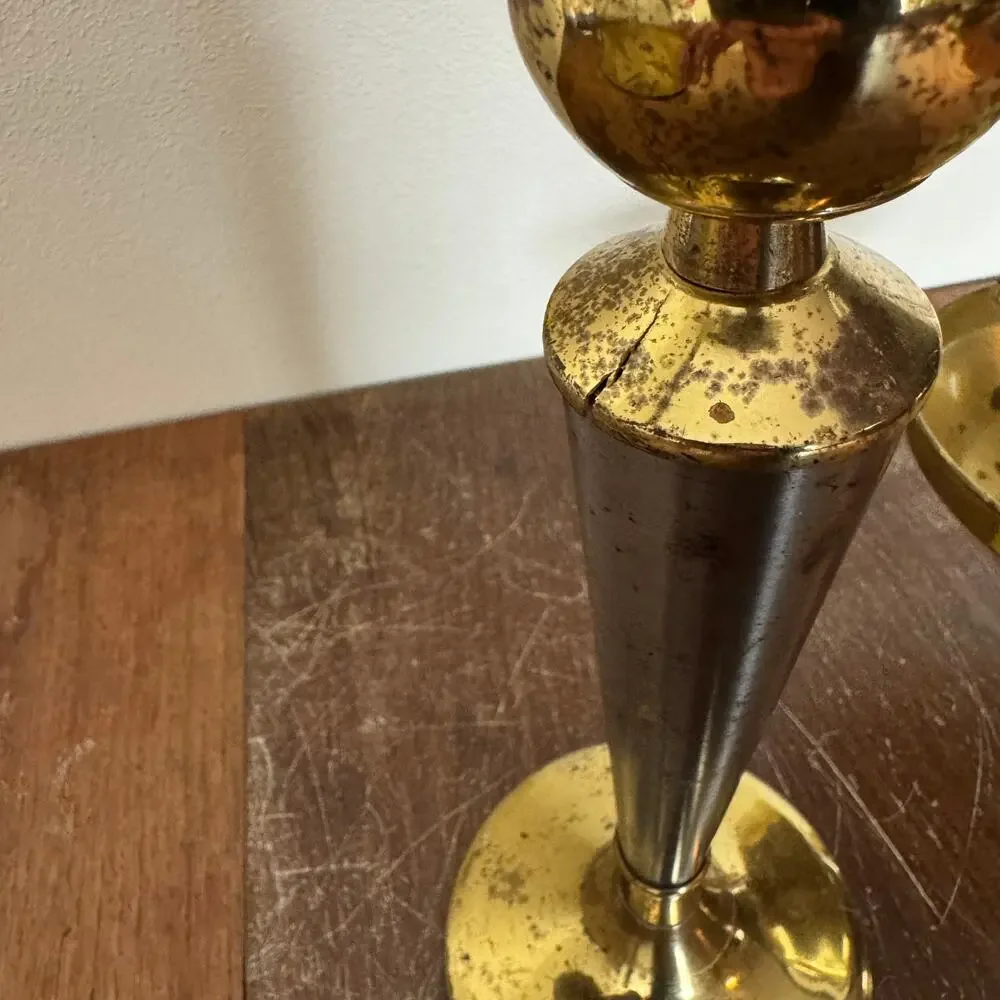 Vintage Solid Brass beam balance scale Distressed Decor Office‎ Classroom